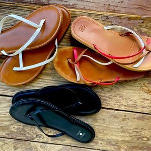 Various flip flops. Womens size 10/11